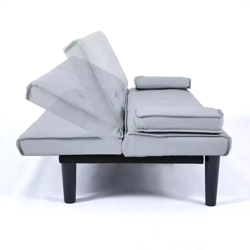 Divano Letto Futon Convertibile con Portabicchieri, 2 Posti, 170 cm