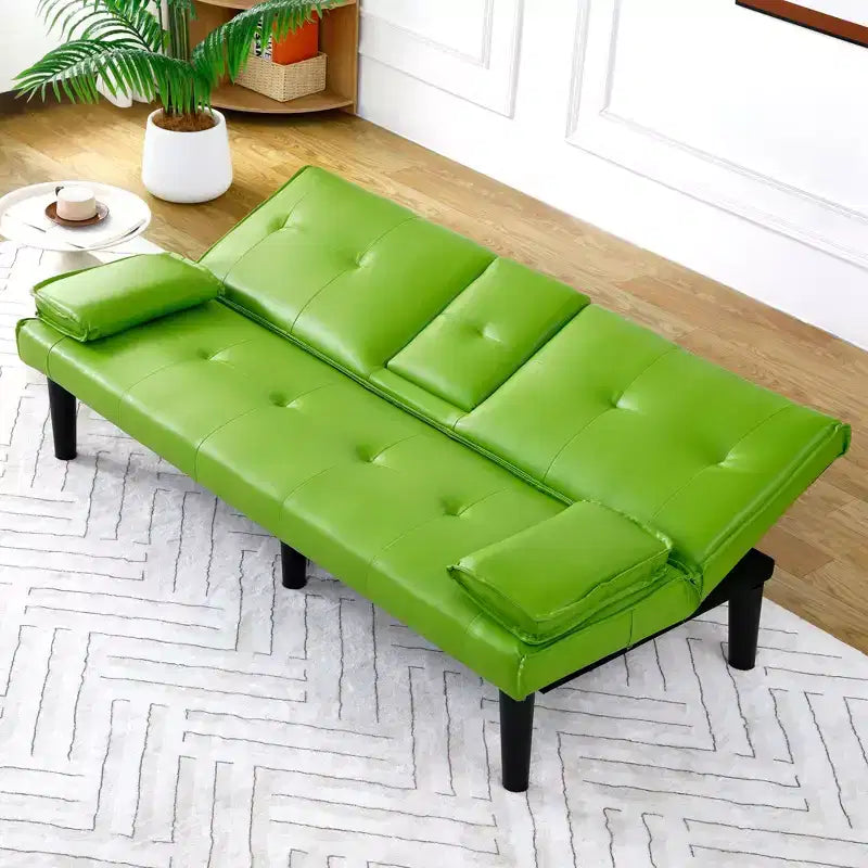 Divano Letto Futon Convertibile con Portabicchieri, 2 Posti, 170 cm