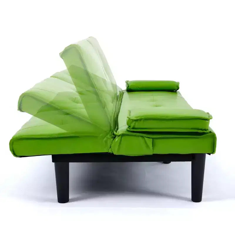 Divano Letto Futon Convertibile con Portabicchieri, 2 Posti, 170 cm