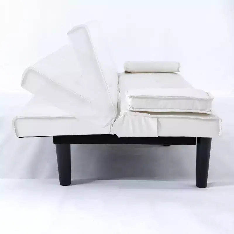Divano Letto Futon Convertibile con Portabicchieri, 2 Posti, 170 cm