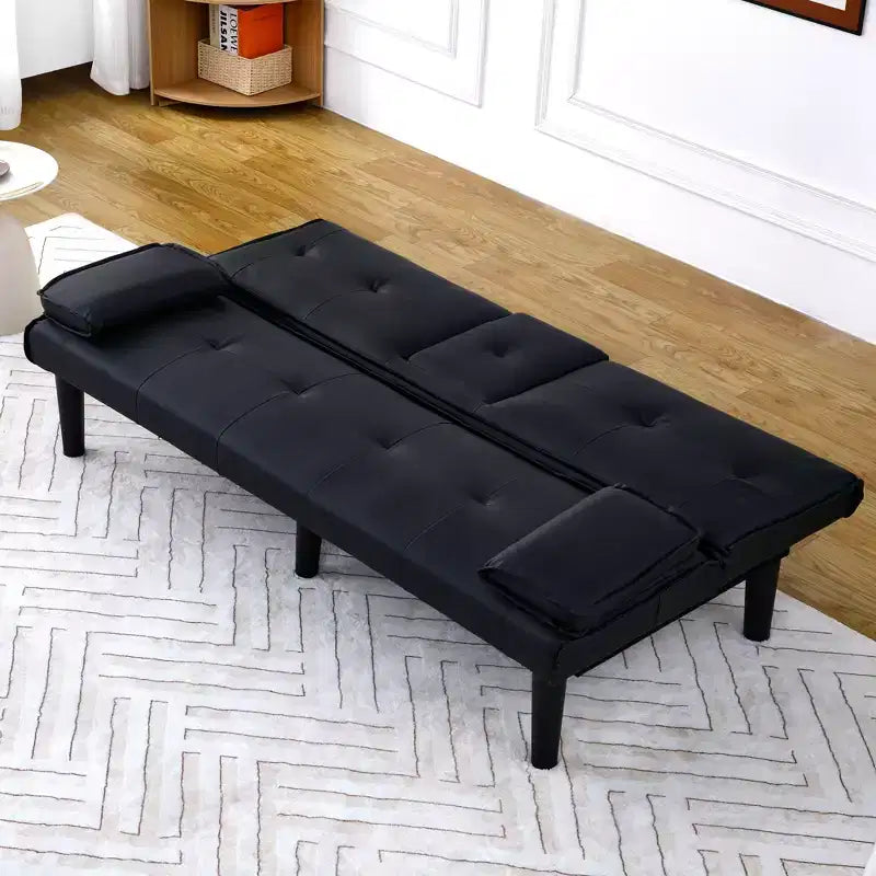 Divano Letto Futon Convertibile con Portabicchieri, 2 Posti, 170 cm