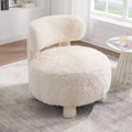 Poltroncina rotonda – Beige / Marrone / Kaki / Bianco, Senza braccioli, Posti a sedere 1