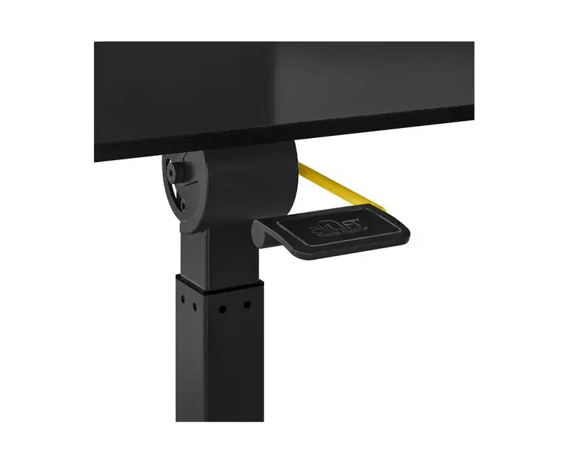 Carrello scrivania mobile inclinabile con altezza regolabile nero/salvia, monoposto