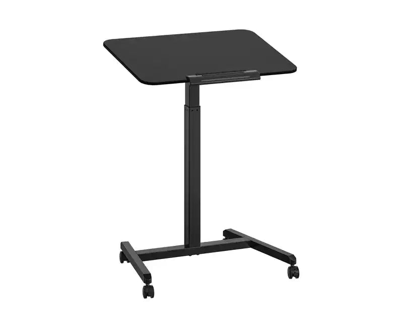 Carrello scrivania mobile inclinabile con altezza regolabile nero/salvia, monoposto