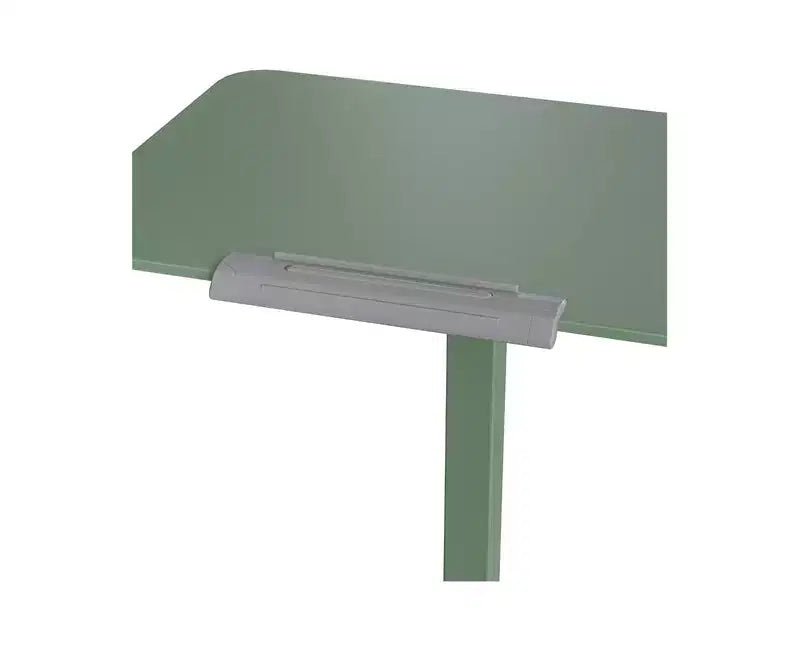 Carrello scrivania mobile inclinabile con altezza regolabile nero/salvia, monoposto