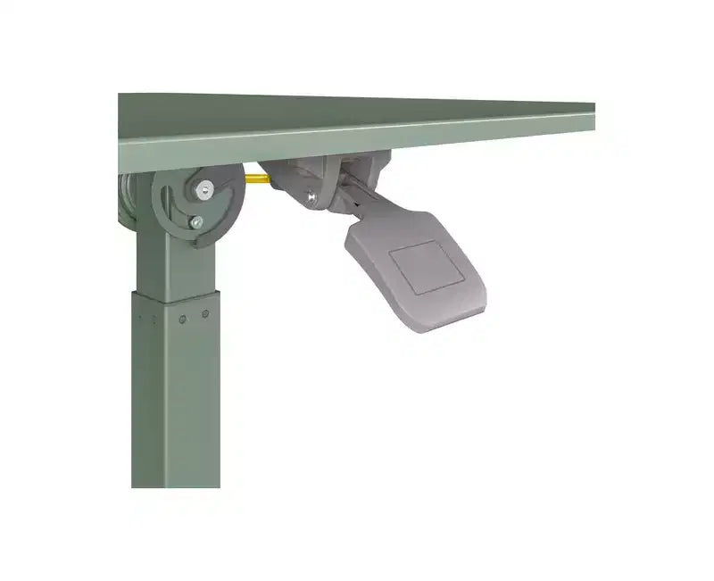 Carrello scrivania mobile inclinabile con altezza regolabile nero/salvia, monoposto