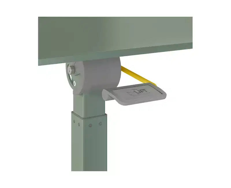 Carrello scrivania mobile inclinabile con altezza regolabile nero/salvia, monoposto