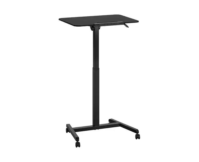 Carrello scrivania mobile inclinabile con altezza regolabile nero/salvia, monoposto