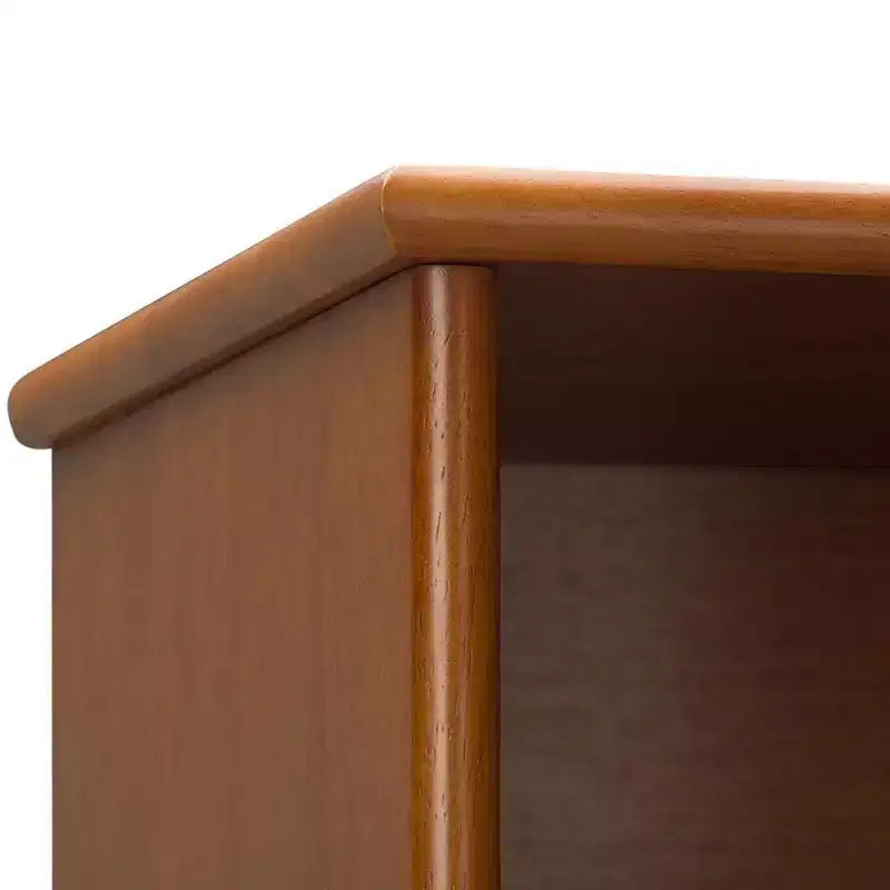 Libreria moderna di metà secolo, nera, larga 89 cm, con mobiletti | 6 ripiani, 2 cassetti | Montaggio 1 persona