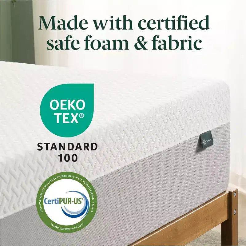 Materasso in Memory Foam al tè verde, Queen, rigidità media, 1 posto