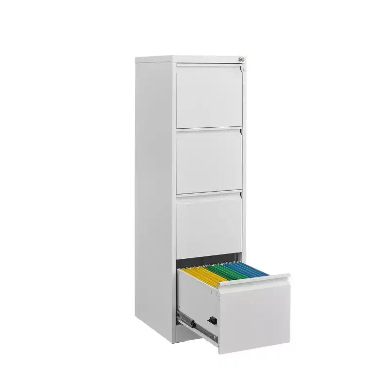 COZONY 4 Drawer File Cabinet w/ Lock, Vertical Filing Cabinets for Home Office, Metal Steel Storage Cabinet for Legal Size File, Assembly Required